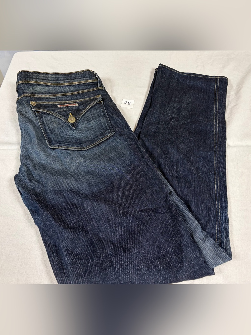 Hudson Jeans Women’s Straight Leg - Dark Blue Denim Size 31